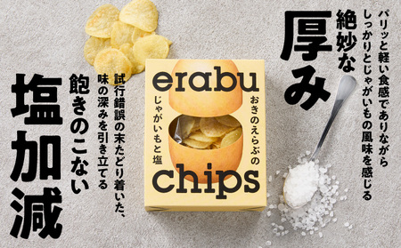 erabu chips （ 塩 ） 40箱 セット C068-001-40 ポテトチップス 菓子 お菓子 アレルゲンフリー