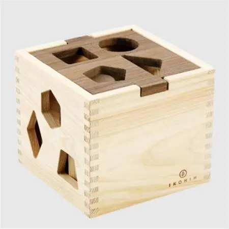 ひのきのおもちゃIKONIH(アイコニー)の知育玩具　ドロップボックス【1437397】