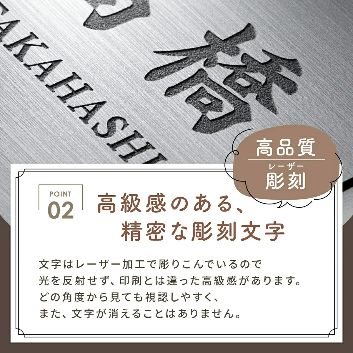 にゃんこが選べる表札 正方形 【 ＳＳサイズ（10cm×10cm）】 
