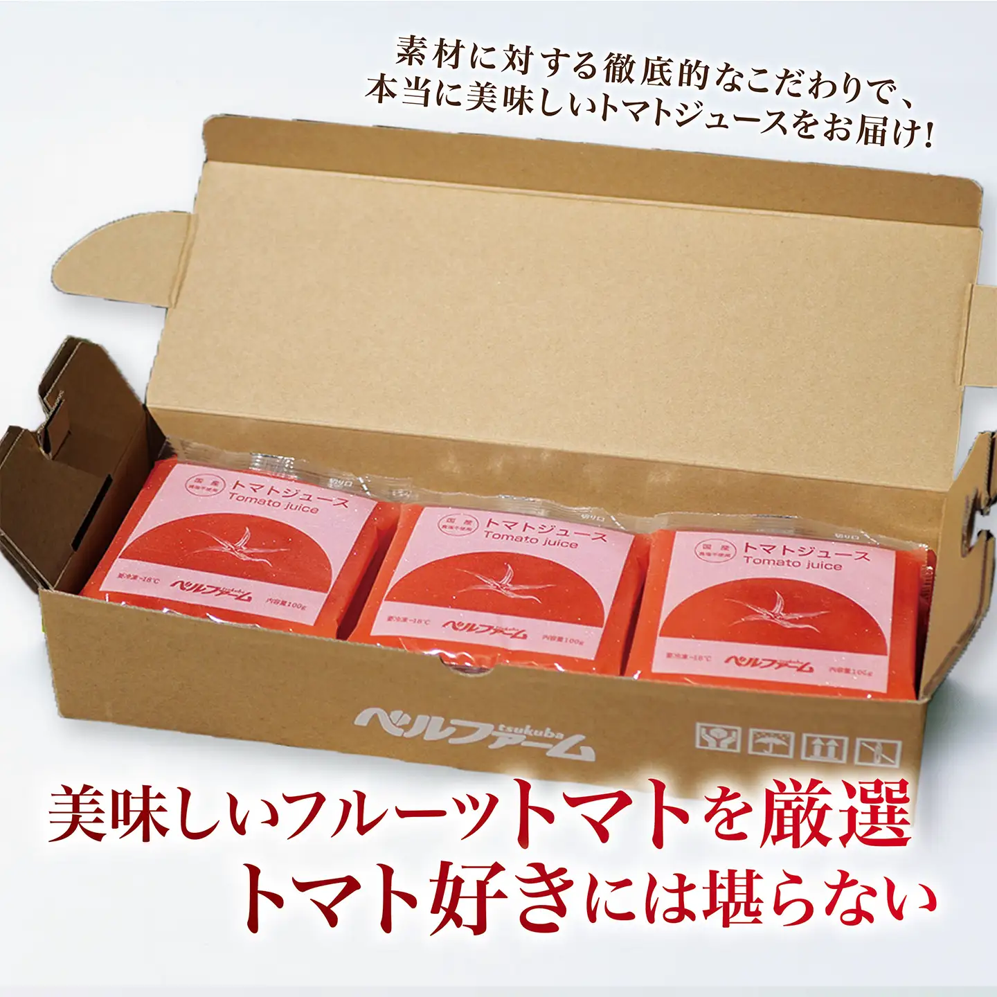 国産トマト100% トマトジュース 100g×15パック 