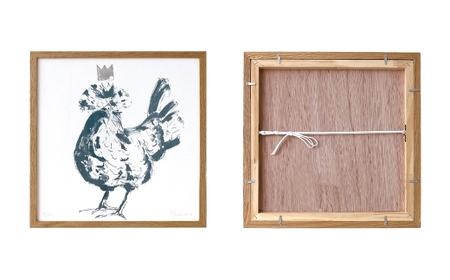 BLUCANARI ブルカナリ  BLUE CHICKS （ ABC-09 ） インテリア アート ハンドメイド シリアルナンバー 直筆サイン入り 絵画 絵 デザイン 限定
