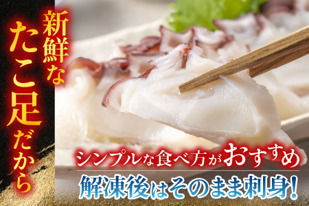 【北海道根室産】お刺身用たこ足2本(計2～2.5kg) C-36068