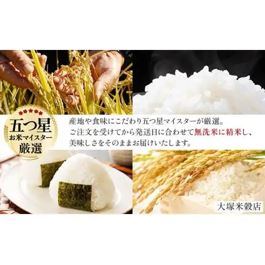 令和7年産【3回定期便】「無洗米」夢しずく10㎏（5㎏×2）