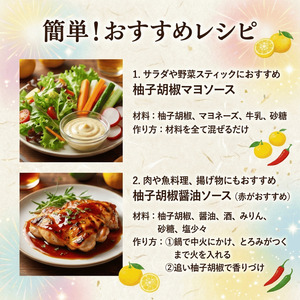 柚子胡椒 3種セット 阿武町産 abuiro
