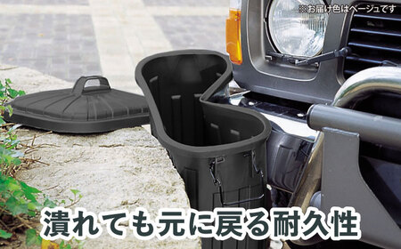 ペールカンのふた付きゴミ箱 60L ブルーグレー 1個 / ダストボックス ゴミ箱 ごみ箱 / 恵那市 / 東谷株式会社 明智流通センター[AUAD135]