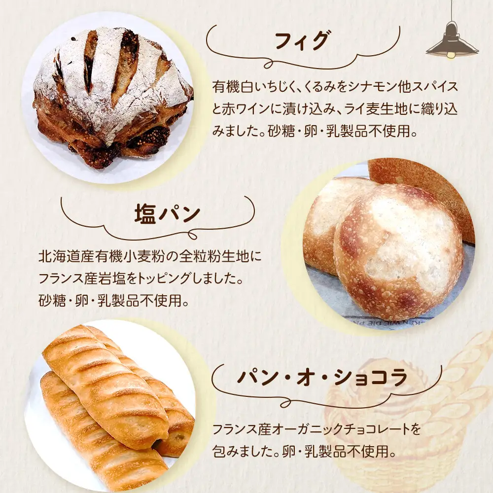 リュミエールの自然酵母パン　6種10個セット