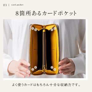  長財布 MURA グリーン/イエロー/ブラック｜長財布