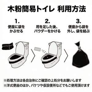 木粉簡易トイレ 50回分セット 那賀町 ドリームチーム
