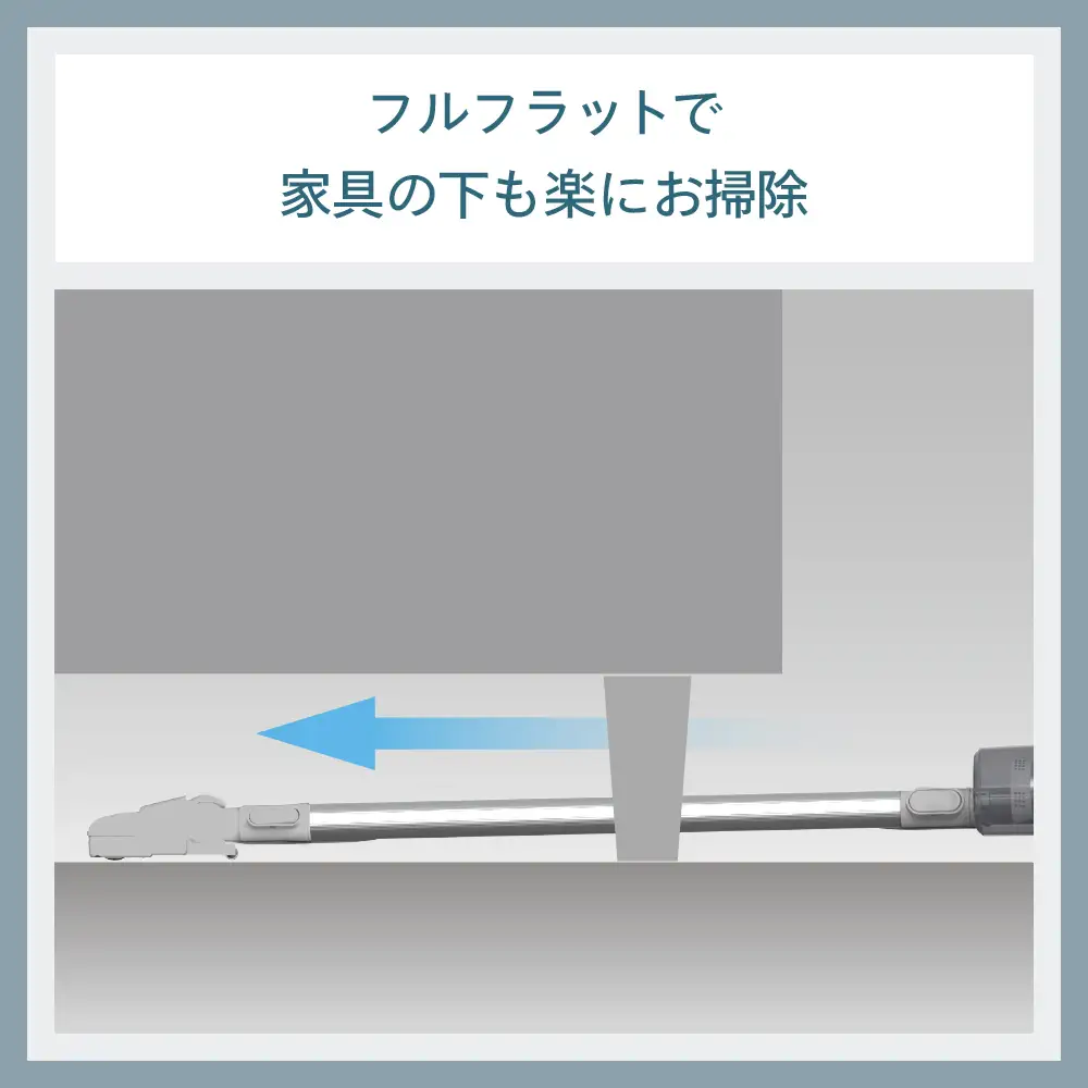 ツインバード コードレススティック型クリーナー グレー(ETC-EA87GY)