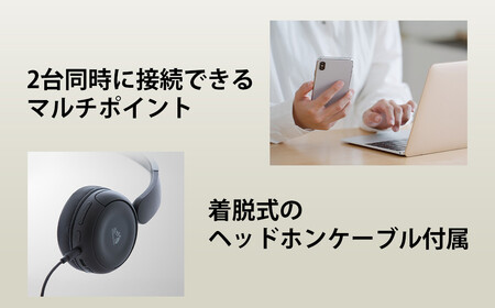 【ホワイト】Victor ワイヤレスヘッドホン HA-S60W 軽量 コンパクト AJZ0016VC03