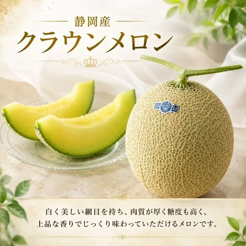 【2026年5月6月限定出荷】 こだわり クラウンメロン 1個 山等級 約1.3kg クラウン メロン 贈答 高級 フルーツ 果物 静岡 浜松市 【配送不可：離島】