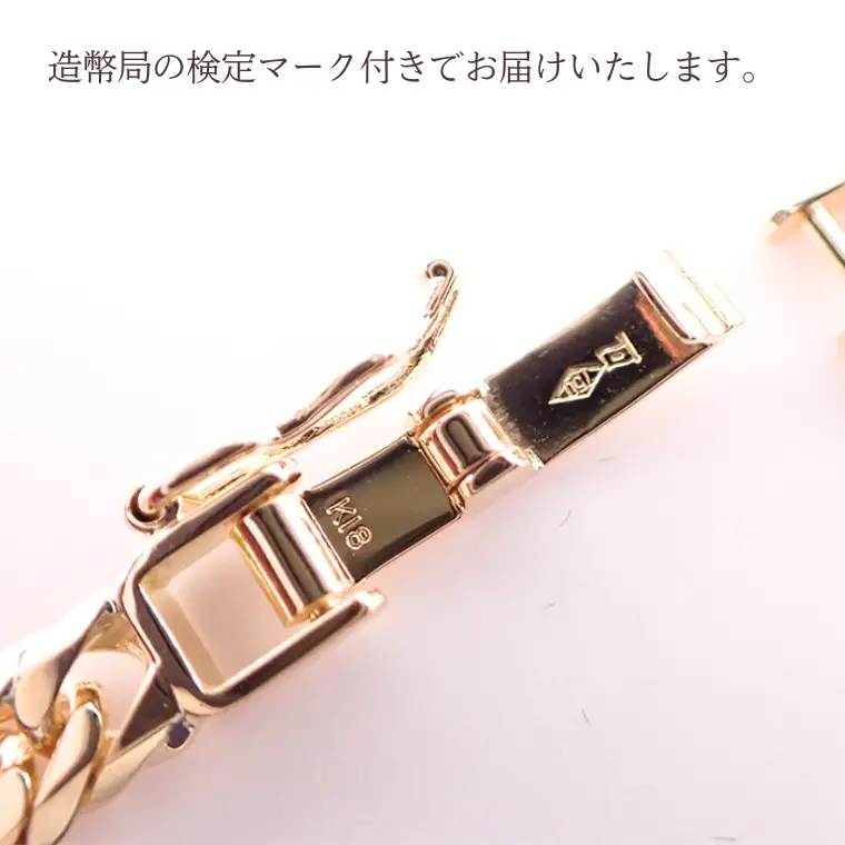 K18 6面ダブルキヘイネックレス10g 50cm