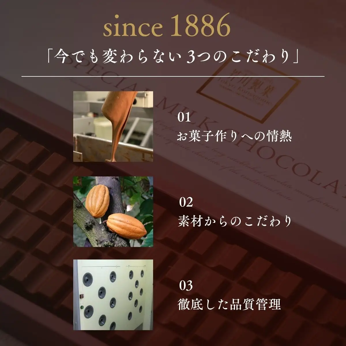 スペシャルハイカカオチョコレート4枚 | チョコレート 芥川製菓