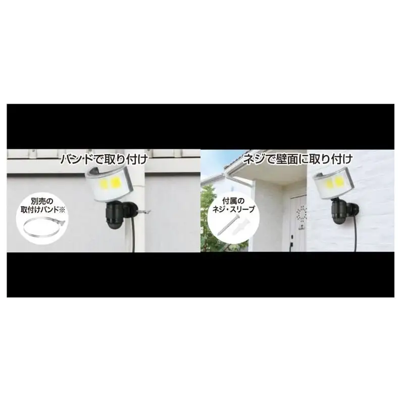 大進 コンセント式センサーライトワイド DLA-18T600 防犯ライト 100V 防雨 屋外 人感センサー 4939736905777