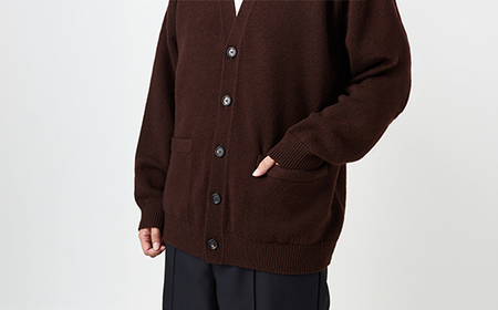 ≪先行予約≫【THISISASWEATER.】A1 : A SWEATER IS ORDINARY.Cardigan BLACK ブラック カーディガン 服 洋服 ユニセックス メンズ レディース ブランド 数量限定 山形県 山辺町  サイズ3 yt-socak3