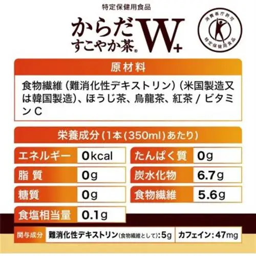 からだすこやか茶W+　1050ml×12本【1721336】