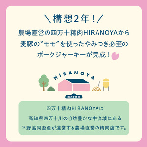 【四万十麦豚】ポークジャーキー プレーン 3パックセット ／Ahc-A29 おつまみ ジャーキー