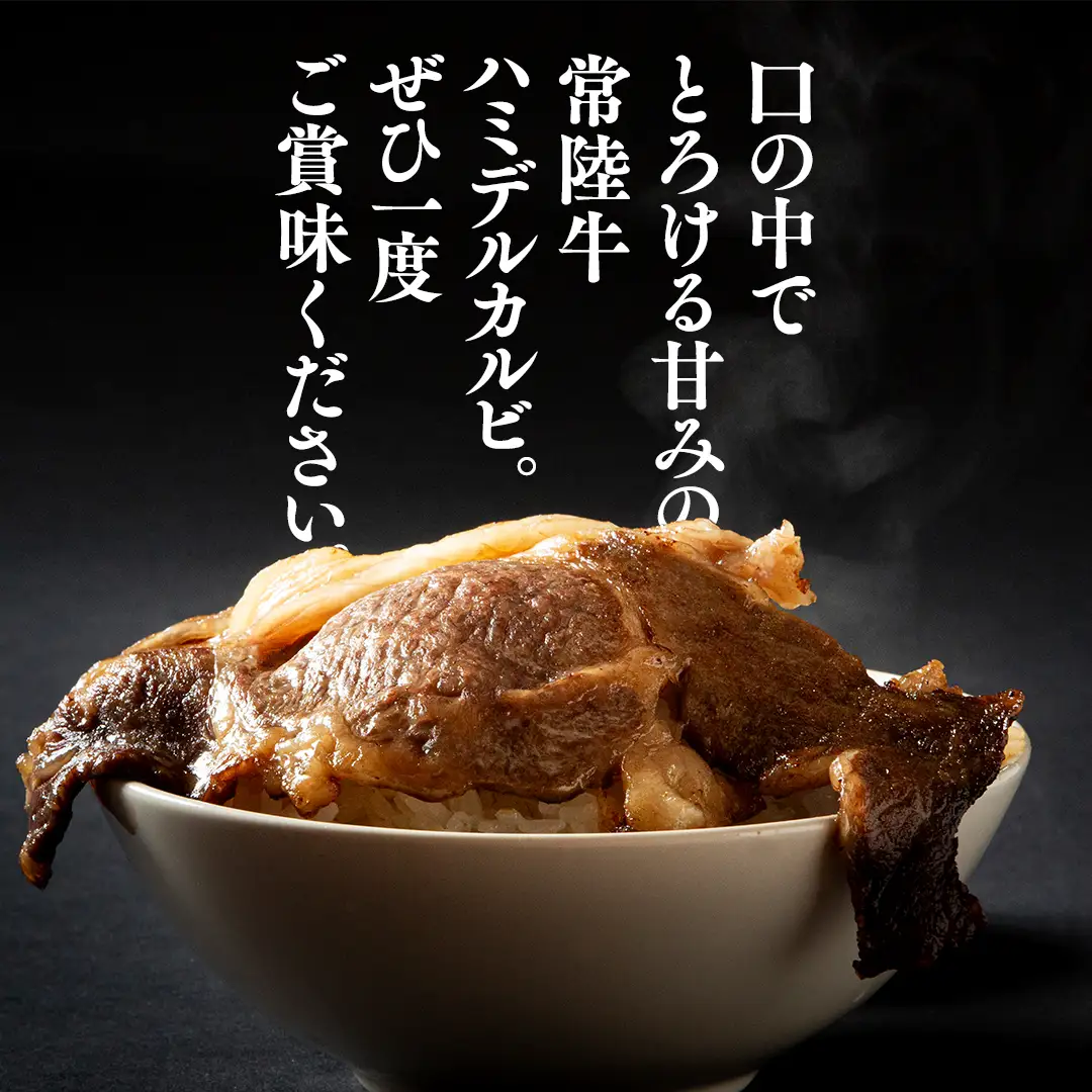 【 スピード発送 】【 常陸牛 】A5 等級 ハミデルカルビ 1kg (6～10枚) (茨城県共通返礼品) 牛肉 サーロイン 焼肉 国産