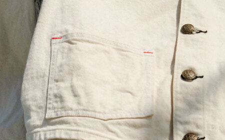 エンジニア ジャケット AF-369 VANILLA KIBATA engineer jacket 糸島市 / atelier FLOAT 生成り Vネック[AAF007]