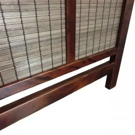 土肥家具工芸の衝立 木簾折畳み150タイプ ブラウンxダークブラウン インテリア家具スクリーン【1707597】
