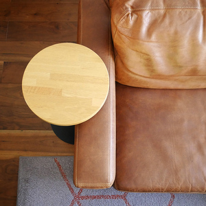Circle side table（サークルサイドテーブル） サイドテーブル／ナイトテーブル H500 ブラック_集成材  EB8-0651