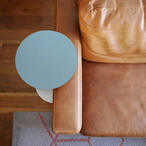 Circle side table（サークルサイドテーブル） サイドテーブル／ナイトテーブル H500 ホワイト_アクアヴェール  EB8-0658