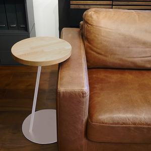 Circle side table（サークルサイドテーブル） サイドテーブル／ナイトテーブル H600 ホワイト_集成材  EB8-0662