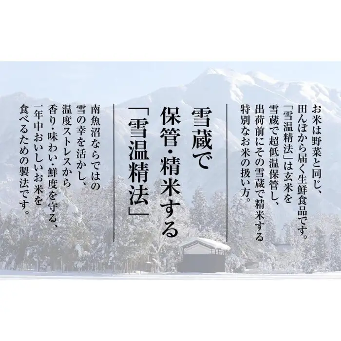 【令和7年産　頒布会】南魚沼産こしひかり（5kg×全3回）契約栽培 雪蔵貯蔵米