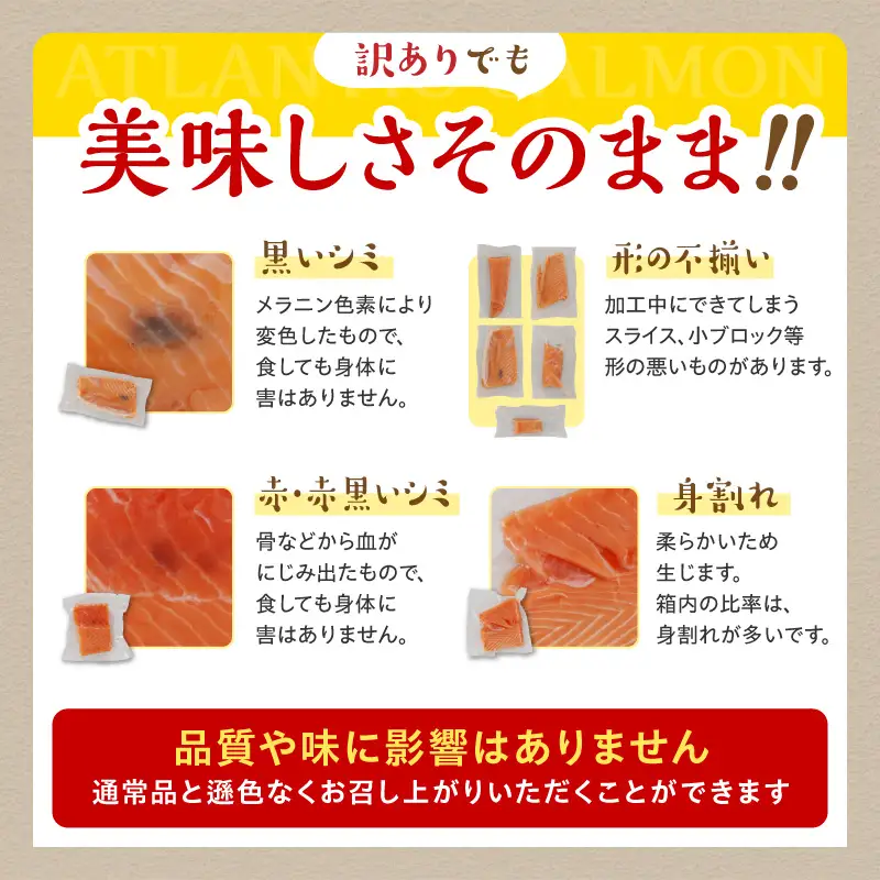 【訳あり】アトランティックサーモン【800g】_T010-1420