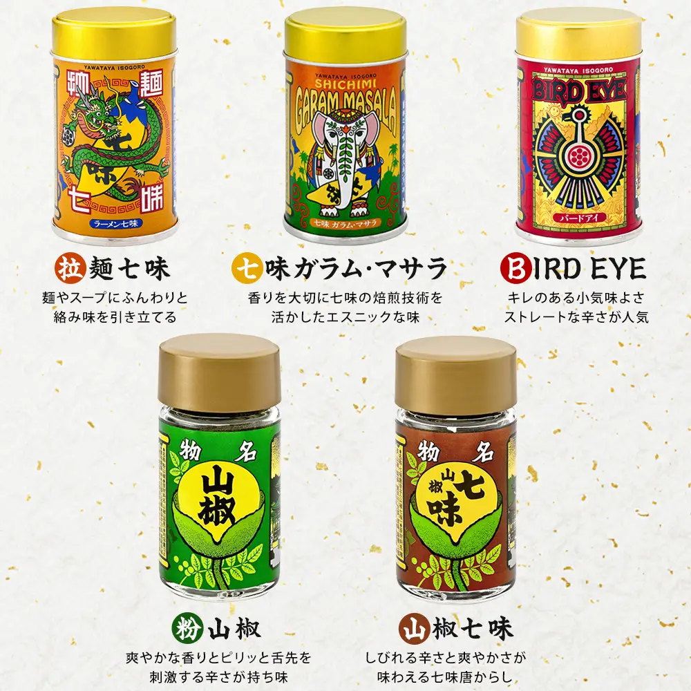 八幡屋礒五郎　究極セット | 香辛料 調味料 七味 一味