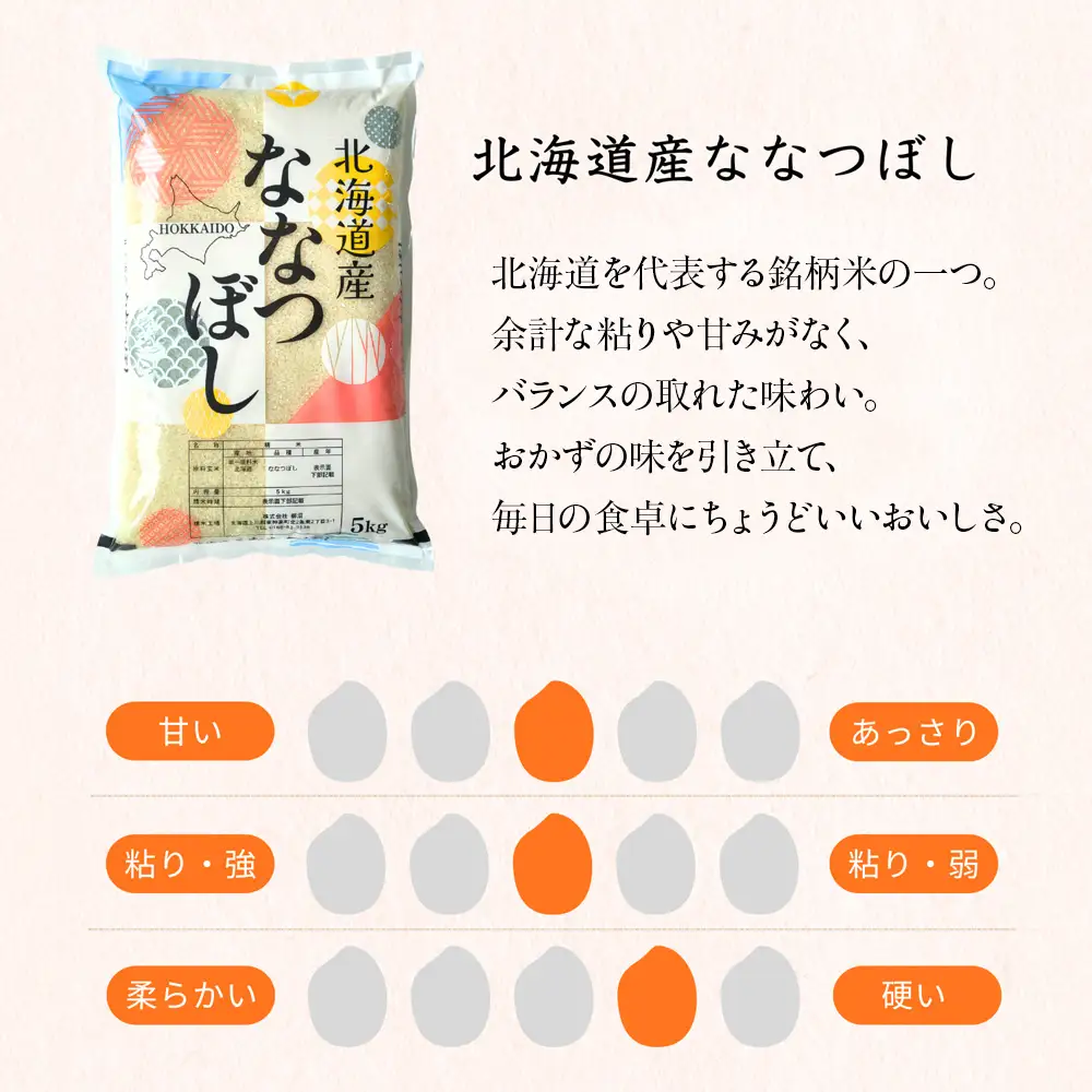 【レビューキャンペーン実施】【7営業日以内発送】北海道産 ななつぼし 白米 10kg（5㎏×2）