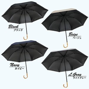 メンズ 晴雨兼用傘 折りたたみ傘 完全遮光 サマーシールド 577501 日本製 ライトグレー ／ まちづくり観光振興機構 UV防止 紫外線対策 奈良県 田原本町