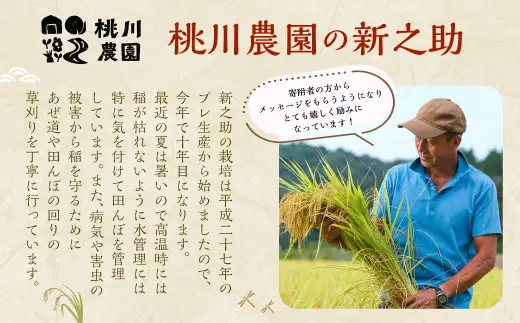 【新米受付・令和8年産米】新潟県村上市産 特別栽培米 新之助 4kg（2kg×2袋）1040009N