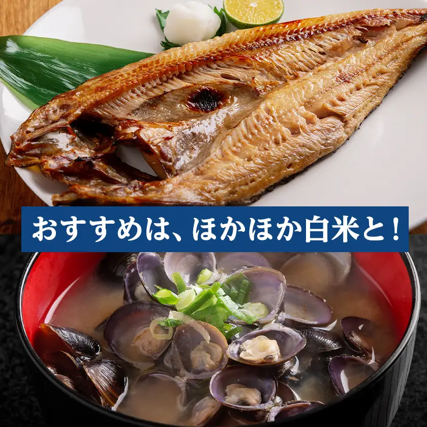開きほっけ一夜干し・網走湖産しじみセット【配送不可地域：離島】【1682676】