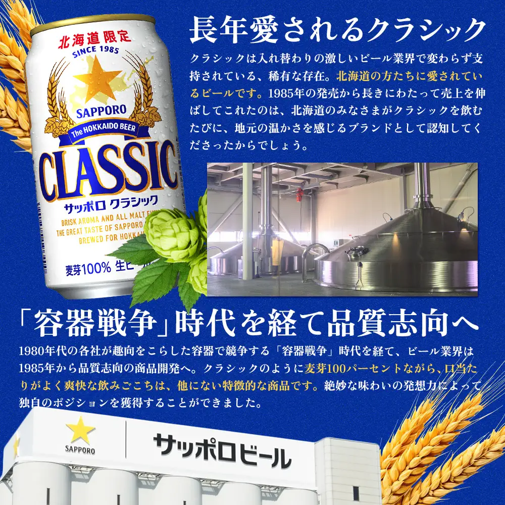 【定期便：全8回】サッポロクラシック 350ml×24本【880010001908】