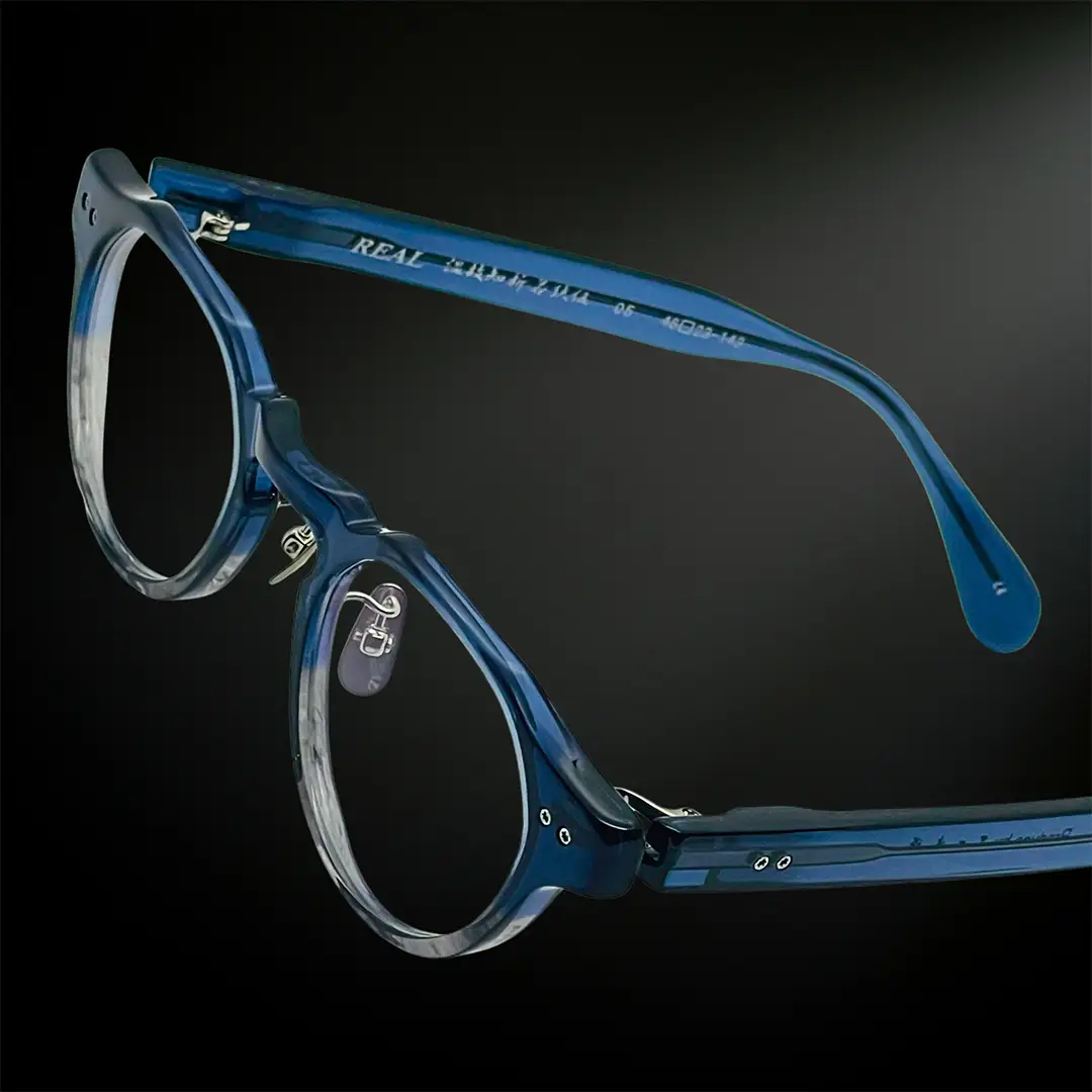 【 リアル メガネ タートル 】ＲＥＡＬ 温故知新 若狭 伍 カラー05 度無しブルーライトカットレンズ＆老眼レンズ対応