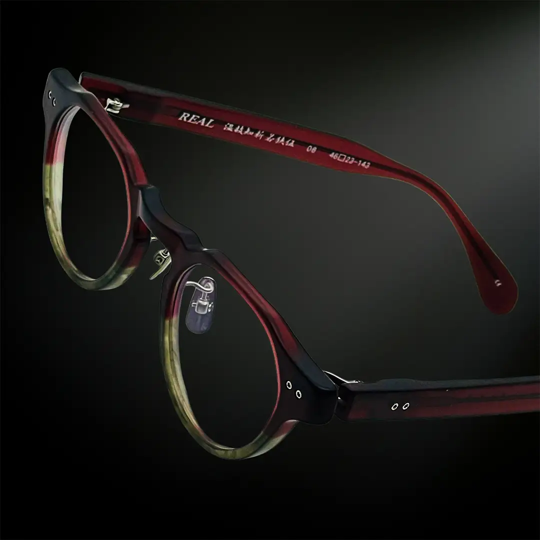 【 リアル メガネ タートル 】ＲＥＡＬ 温故知新 若狭 伍 カラー06 度無しブルーライトカットレンズ＆老眼レンズ対応
