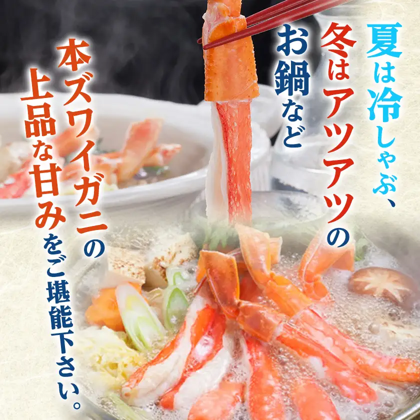 人気の本ずわい蟹ポーション500g　食べやすい!殻むき済み　【配送不可地域：離島】【1730348】