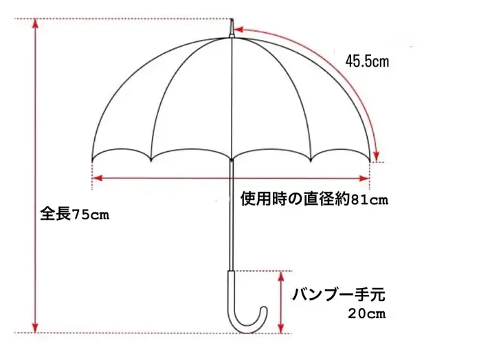 【HiraTen】播州織レディース日傘＜長傘＞「パッチワークシリーズ」エンジ色　60-21-N-EN