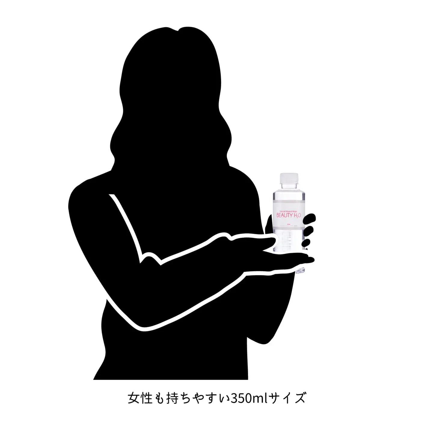 ナチュラル・ミネラルウォーター BEAUTY H₂O　350ml×24本