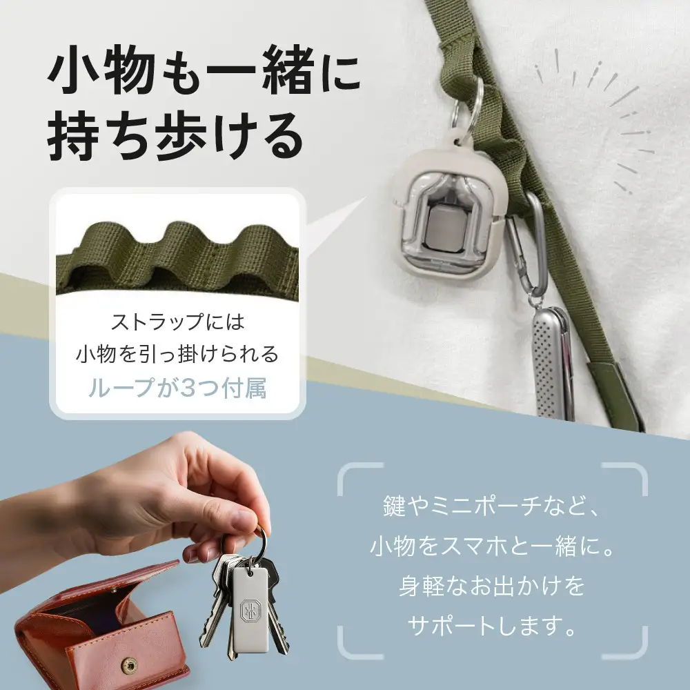 【ブルーラベンダー】ラスタバナナ ショルダーストラップ ホルダーシート セット フラットタイプ