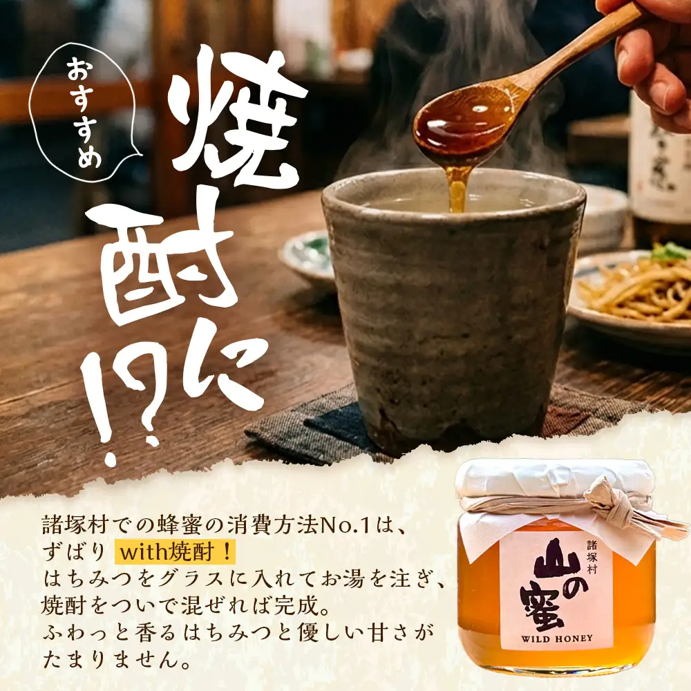 はちみつ 山の蜜 200g×1本 冷蔵｜国産 蜂蜜 百花蜜 ニホンミツバチ 希少 自然養蜂 瓶 もろっこはうす 宮崎県 諸塚村 MO-01