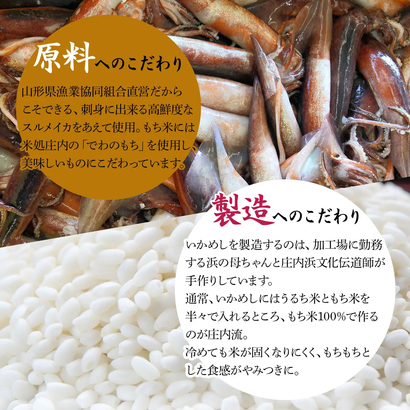 日本海　庄内浜のいかめし(2個入×5パック)　山形県鶴岡市　| イカ飯 イカ 飯 惣菜 海産物 簡単調理 冷凍 人気 美味しい お取り寄せ グルメ 庄内 東北 国産 返礼品