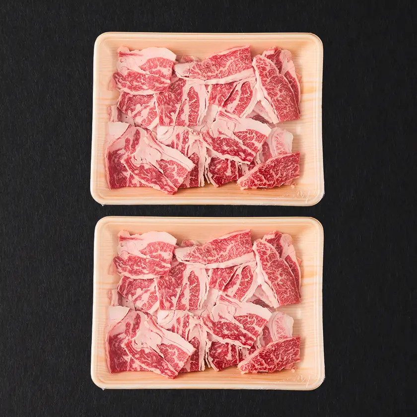 【訳あり品】熊本県産あか牛切り落とし焼肉 合計800g(美里町)_肉　にく　焼肉　あか牛　大容量　バーベキュー　夏　夏バテ　アウトドア_【配送不可地域：離島】【1731733】
