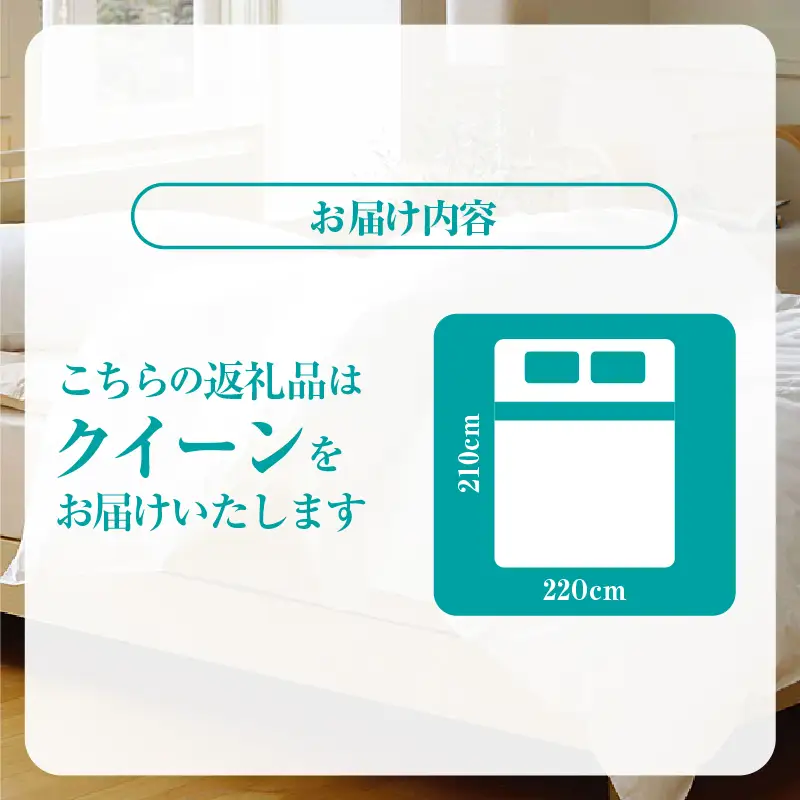 【クイーン】羽毛肌掛けふとん　軽量素材　スーパーTTC