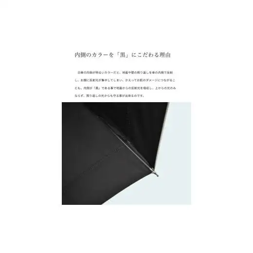 ロサブラン【日傘】2段折り フリル【50cm】【ネイビー×ラベンダー】