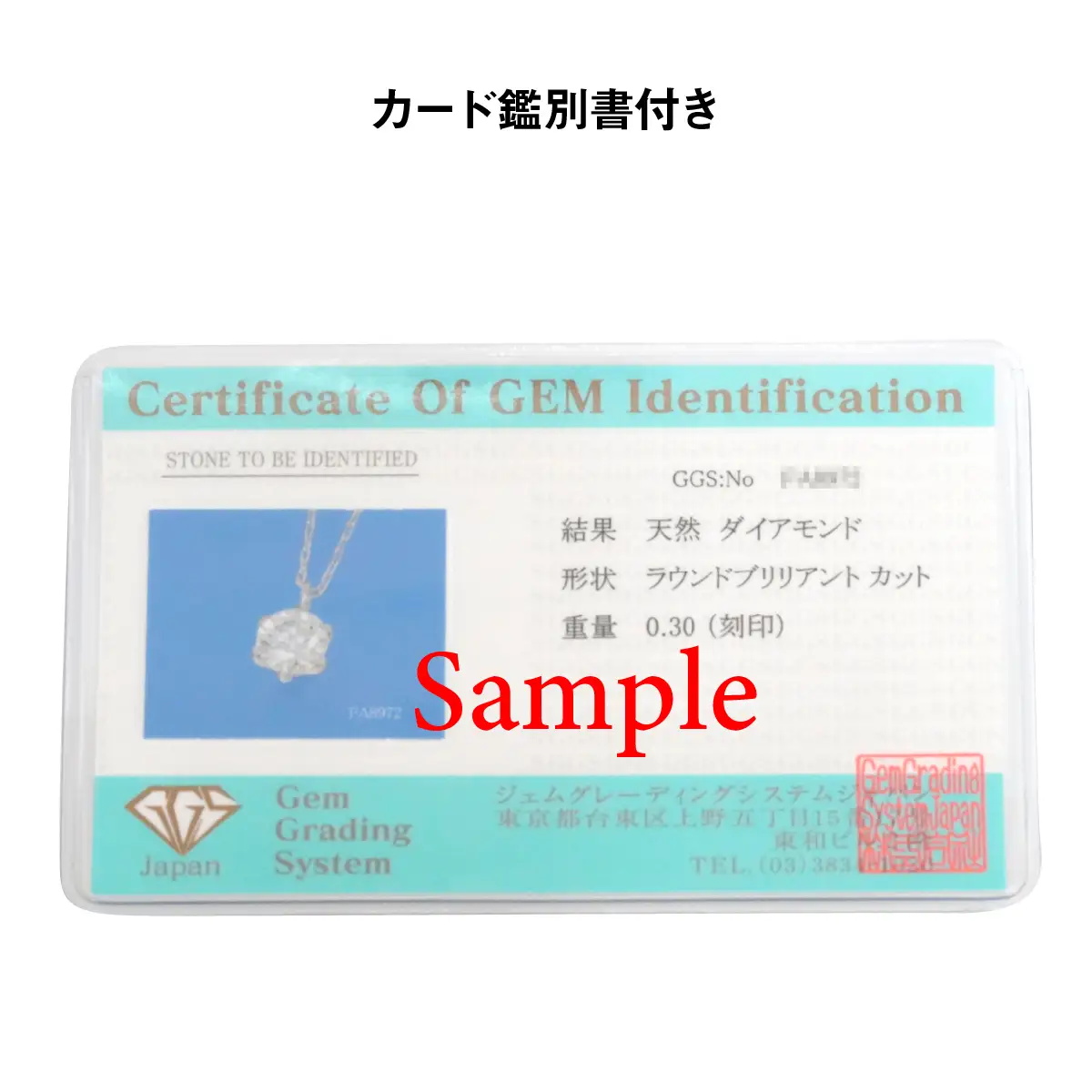 Ｐｔ９００製０．３０ｃｔダイヤモンドペンダント※鑑別書(カード)付 ALPBK191
