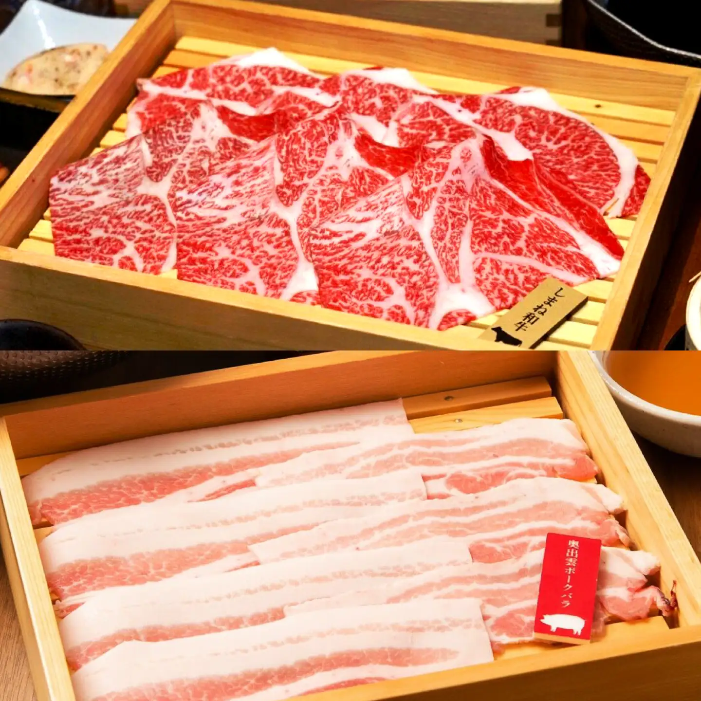 特選しまね和牛・奥出雲ポークしゃぶしゃぶセット(しまね和牛肩ロース700g・奥出雲ポークロース300g・バラ300g) 島根県松江市/株式会社かがり陽[ALGP017]