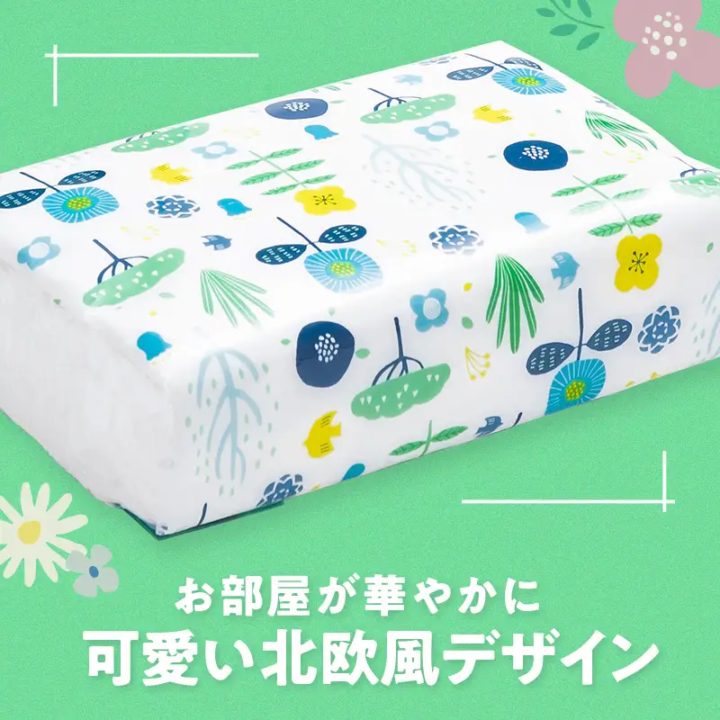 ソフトパックティッシュ 150W 54パック（3P×18） エンリッチラーゴム ティッシュ ティッシュペーパー 日用品 消耗品 まとめ買い 常備品 生活用品 富山県 高岡市 FAD-1977