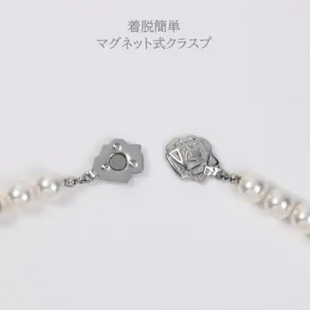 【RoseYumiRose】9mm＆10mmパール2点セット(ネックレス/ピアス)ホワイト【配送不可地域：沖縄県】【1734608】